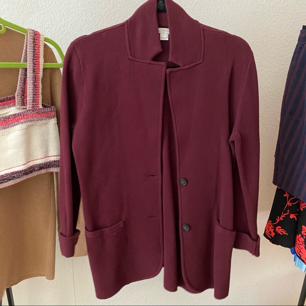 Jcrew sweater blazer